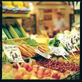 Vegetables in the central market, St Helier